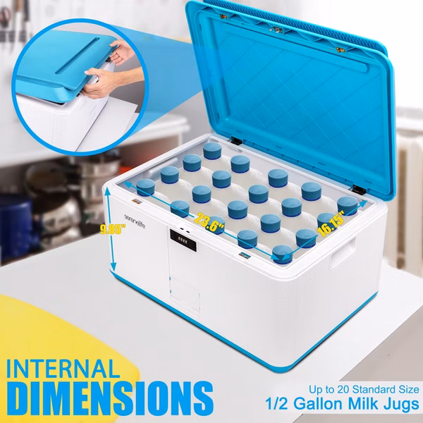 Lockable Storage Box 21 Gal Secure Combo Lock Reinforced ABS