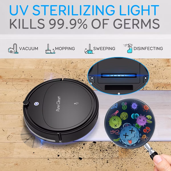 Pure Clean Smart Vacuum Cleaner - Automatic Robot Cleaning Vacuum