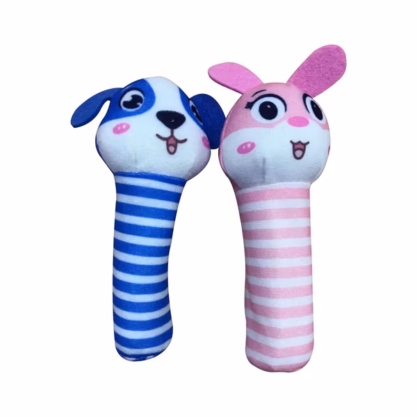 Soft Baby Hand Rattles Toys - Hand Grip Toys, Stuffed Animal Rattles Shaker For 0 To 12 Months