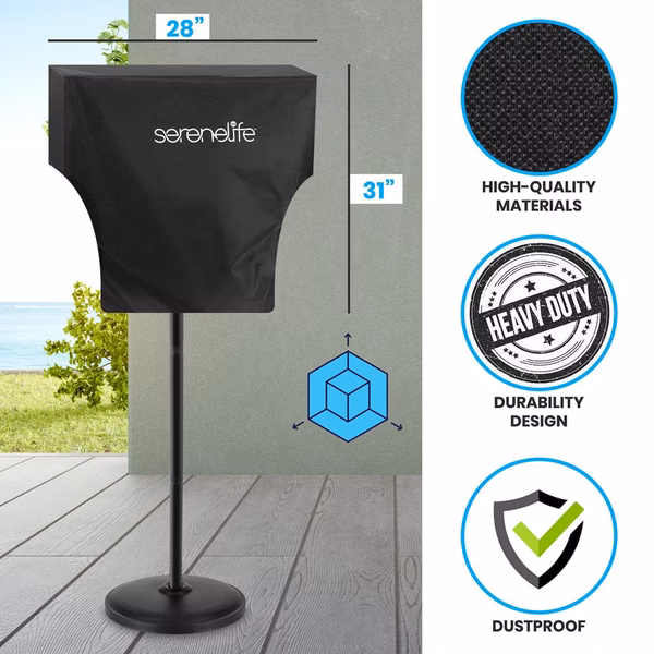Patio Heater Cover - Tearproof Waterproof UV Resistant - Heavy Duty