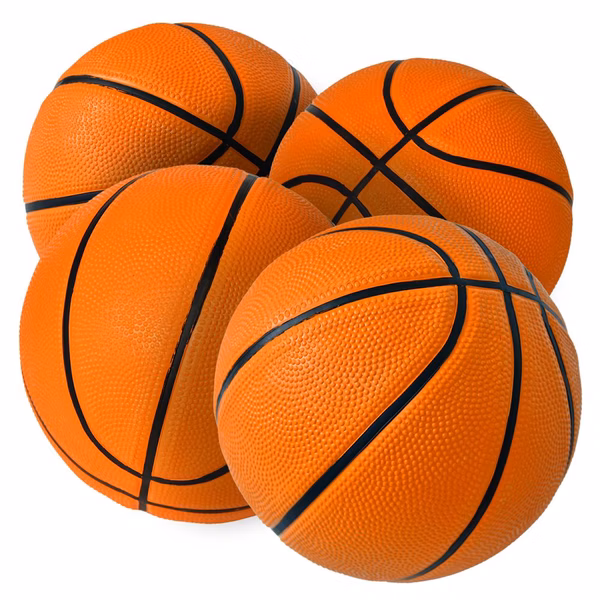 4 Pcs. Rubber Basketball - Made For Indoor And Outdoor Basketball Games With Deep Channel Construction