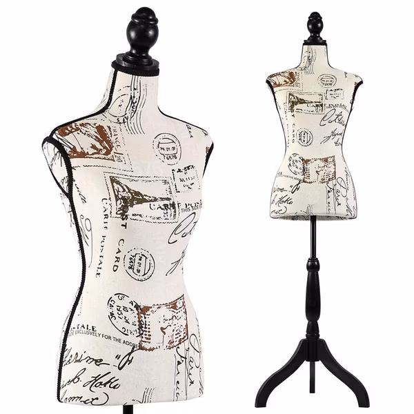Female Torso Mannequin Display - Adjustable Stand, Durable, Easy Assembly