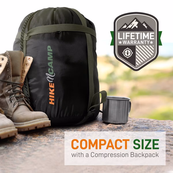 Double Sleeping Bag with Pillows - Lightweight, Waterproof, Portable