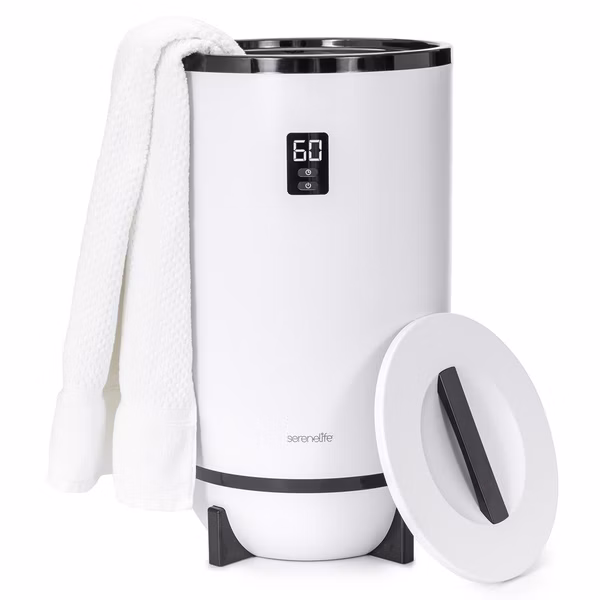Towel Warmer with Fragrance Holder, Auto Shut Off, Fits 2 Large Towels