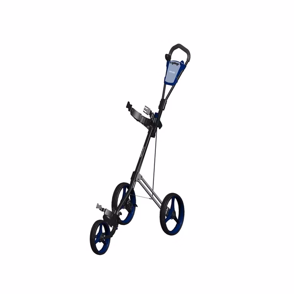 Foldable 3-Wheel Golf Cart, Easy Storage, Steel Frame, Quick Brake