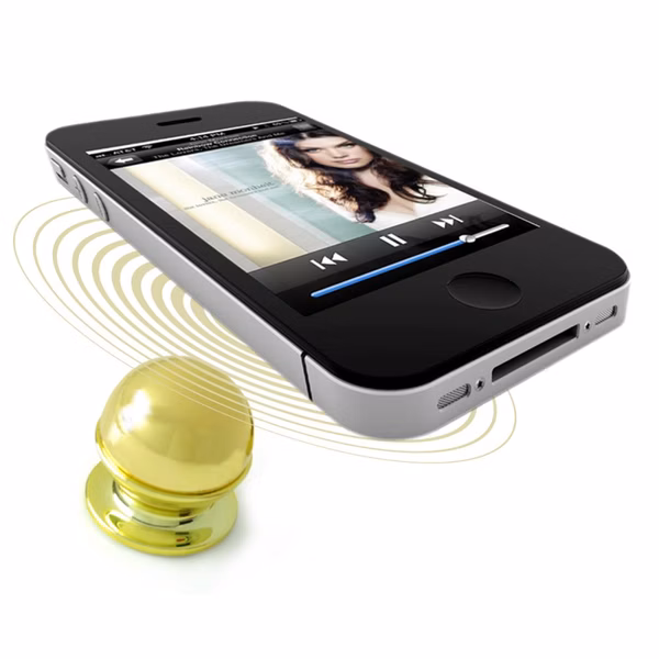 Magnetic Phone Holder Mount - Secure Grip - Gold