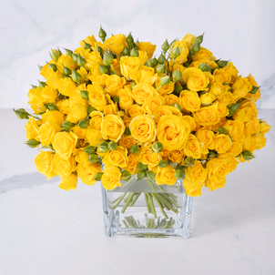 YELLOW  VASE FLOWER 